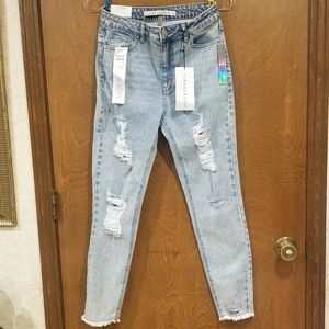 Distressed Mom Jeans